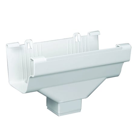 Amerimax Home Products Amerimax 9 in. H X 6.25 in. W X 4.9 in. L White Vinyl Gutter Drop Outlet M0706